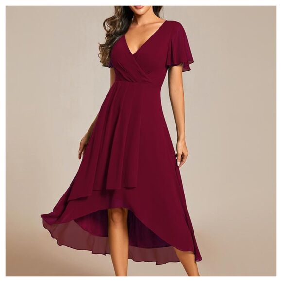 Ever Pretty Dresses & Skirts - Ever Pretty Deep Red Evening Dress
